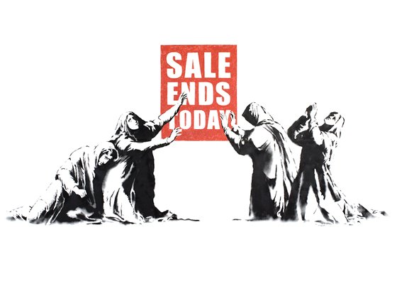 쇼핑에 집착하는 사람들을 풍자한 뱅크시의 작품. [사진 뱅크시 인스타그램]