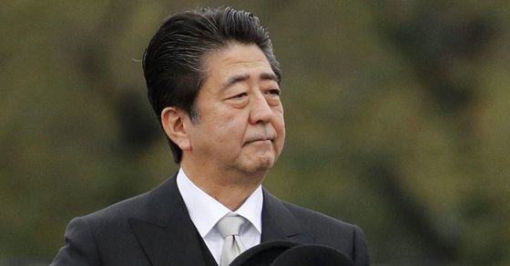 아베 신조 일본 총리. [교도=연합뉴스]