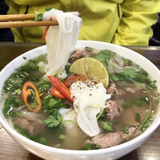 진한 소고기 국물 맛이 일품인 쌀국수. 양보라 기자