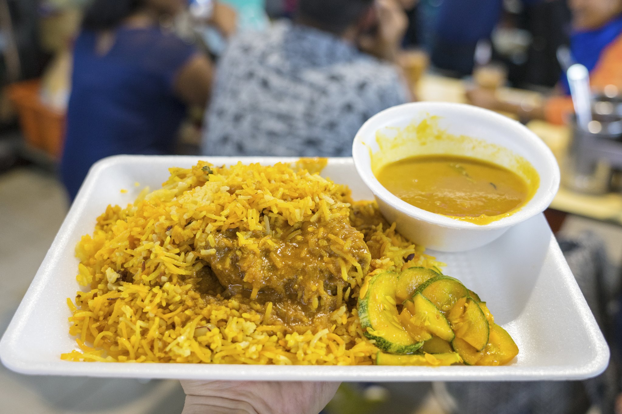 양고기 비리아니. 비리아니에 양고기와 카레를 곁들여 먹는다. 백종현 기자