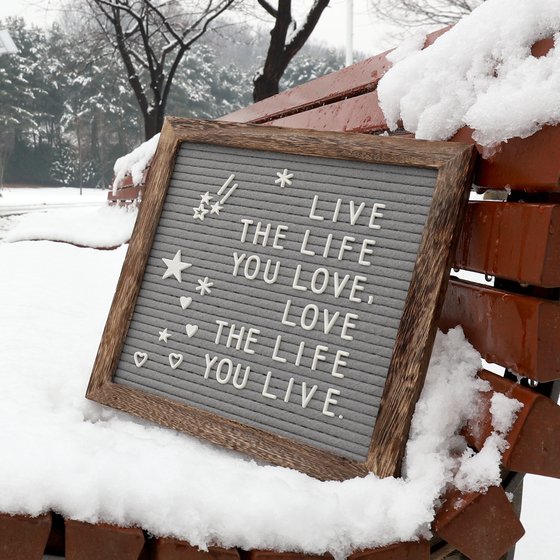 다양한 배경, 다양한 문구로 레터보드를 홍보할 영상을 찍고 이를 SNS로 알리는 것이 류 대표의 주요 업무다. [사진 류지연 대표]