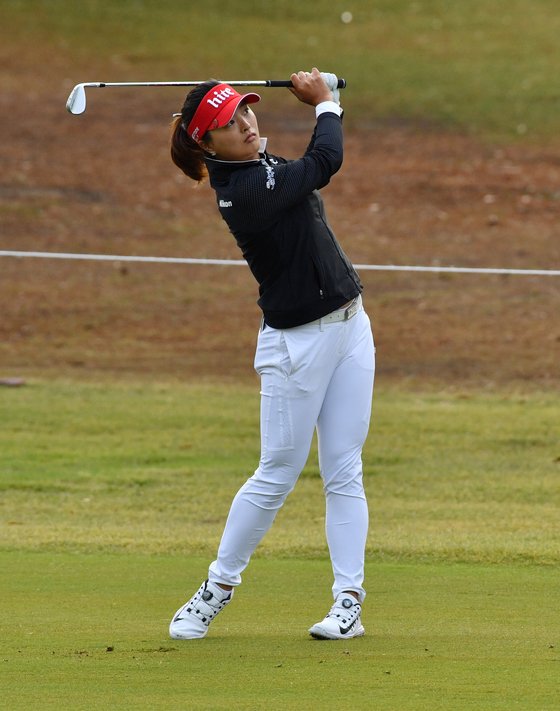 2주 연속 LPGA 우승에 도전하는 고진영. [EPA]