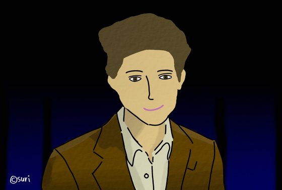 영화 '미스 스티븐스'에서 명장면이라 꼽는 티모시 샬라메의 독백 장면을 그려봤다. [그림 현예슬]