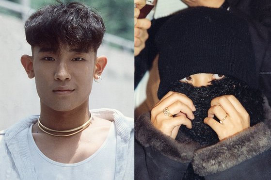 듀스의 멤버였던 김성재(왼쪽)과 김성재를 살해한 혐의를 받았던 여자친구 김모씨. [사진 중앙포토]