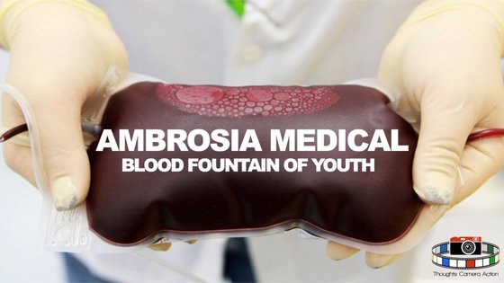 노인에게 젊은 피를 수혈해 주는 서비스를 제공하는 미국의 스타트업 '암브로시아'의 광고. 그러나 지난 2월 이같은 서비스는 임상적으로 근거가 불충분하다며 미국 식품의약처에 의해 금지됐다. [사진 암브로시아]