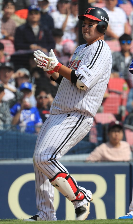 지난 2월 음주운전 사실이 적발된 LG 윤대영. [연합뉴스]