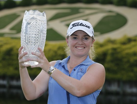 LPGA 퓨어 실크 챔피언십 정상에 오른 브론테 로. [AP=연합뉴스]