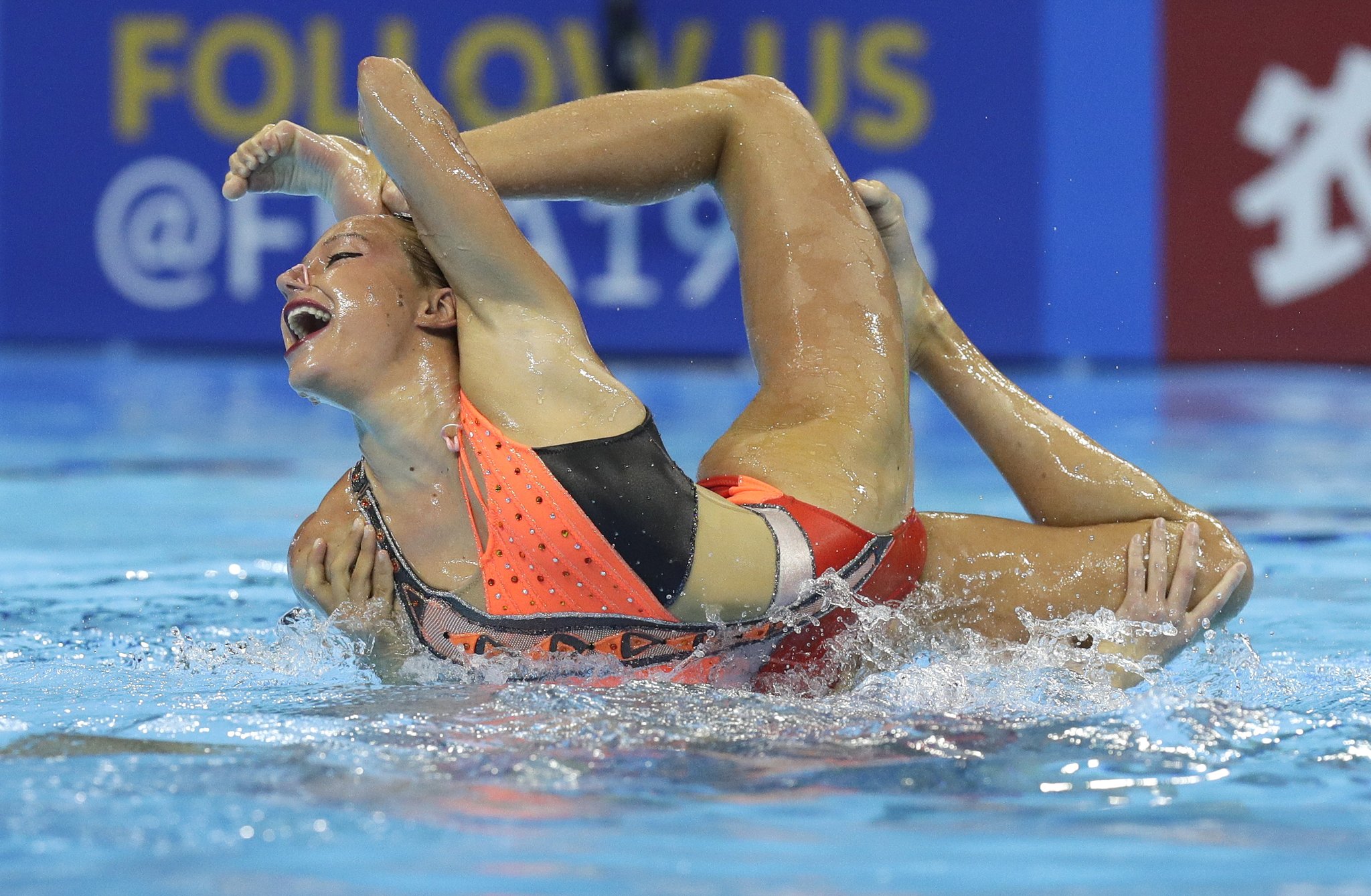 미국 대표팀의 테크니컬 루틴 경기. [AP=연합뉴스]