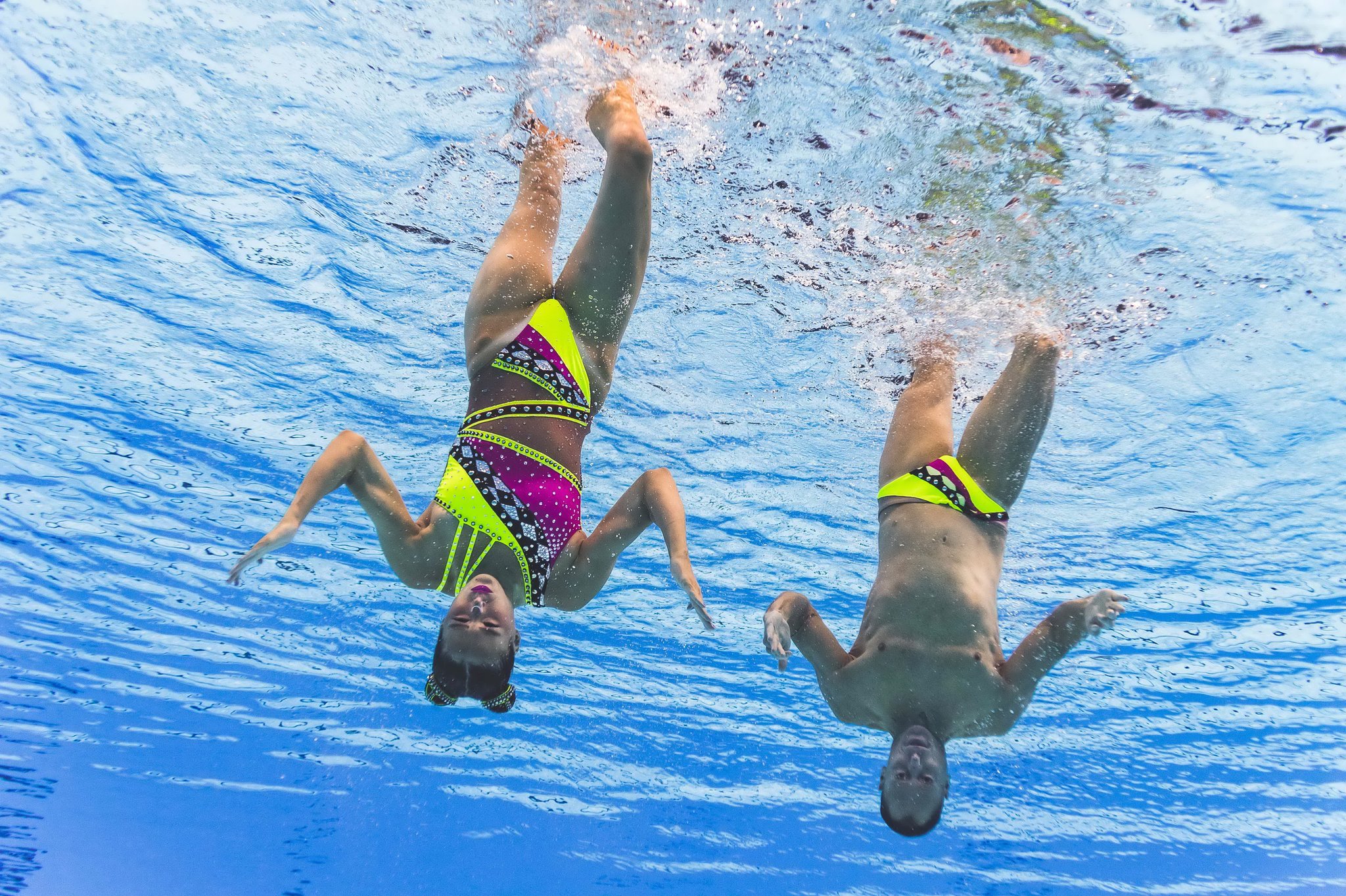 미국의 빌과 나탈리아 듀엣이 연기하고 있다. [AFP=연합뉴스]
