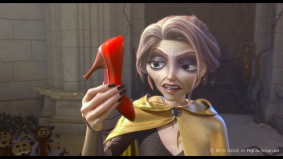 김상진 애니메이션 감독이 이번에 디자인한 캐릭터 중 가장 애착 간다고 말한 마녀 레지나. 마릴린 먼로를 토대로 초기 디자인한 뒤, 주름 묘사 등에 공을 들였다. [사진 NEW]