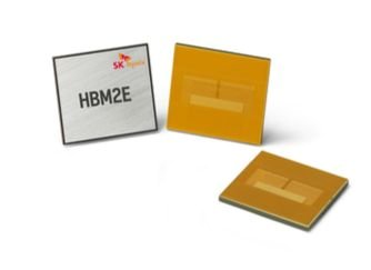 SK하이닉스가 개발한 차세대 고대역폭 메모리 'HBM2E D램'. [사진 SK하이닉스]