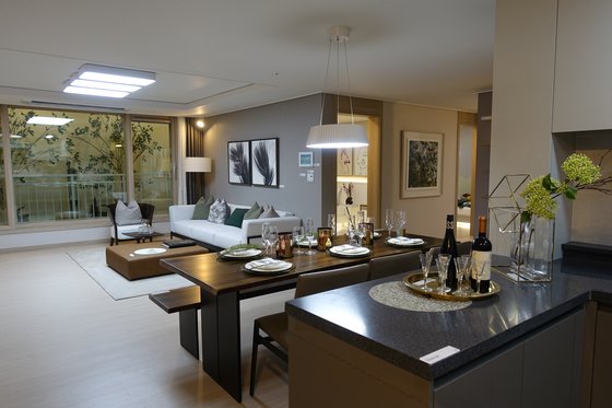 서울의 한 아파트 모델하우스의 모습. 한은화 기자