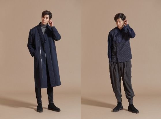 '돌실나이'의 세컨 브랜드 '꼬마크'의 남성복은 젊은 감각의 우리옷을 선보인다. [사진 꼬마크]