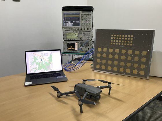 다빈시스템스가 개발중인 위상 배열안테나 기반 드론 탐지추적 시스템. [사진 다빈시스템스]