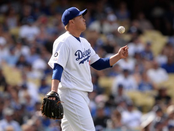 LA 다저스 투수 류현진. [USA 투데이=연합뉴스]