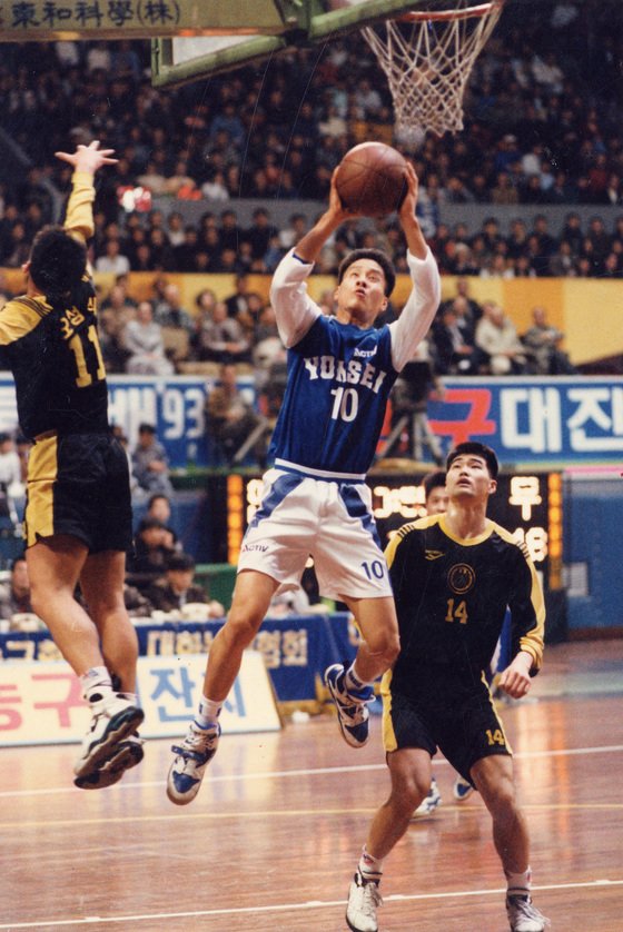 1993~94 농구대잔치 챔피언결정전 당시 우지원의 모습. [중앙포토]
