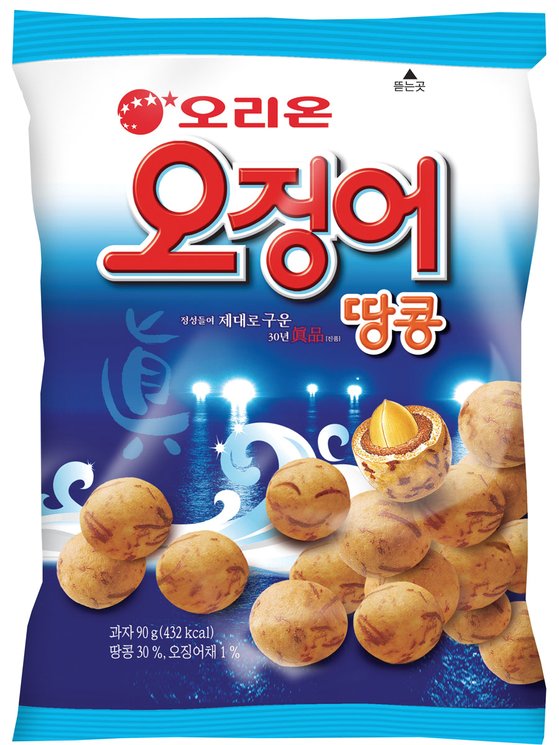 오징어땅콩 제품 이미지. [사진 오리온]