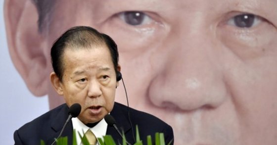 일본 여당인 자민당의 니카이 도시히로(二階俊博) 간사장. [연합뉴스]