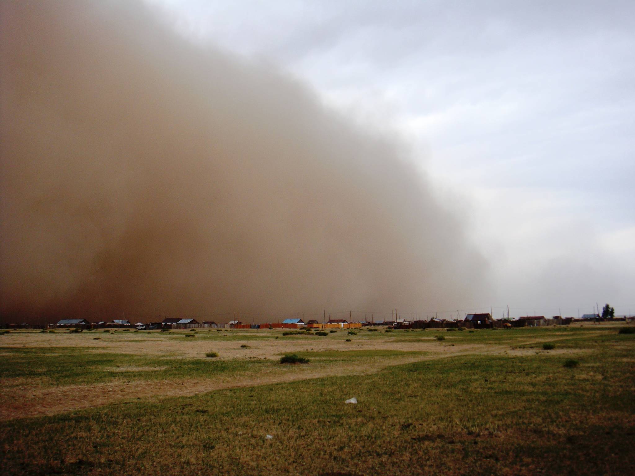 몽골은 기후변화로 한반도의 7.4배가 되는 국토 중 77%가 사막화됐고, 수시로 대규모의 모래폭풍이 불어온다. [사진 푸른아시아]