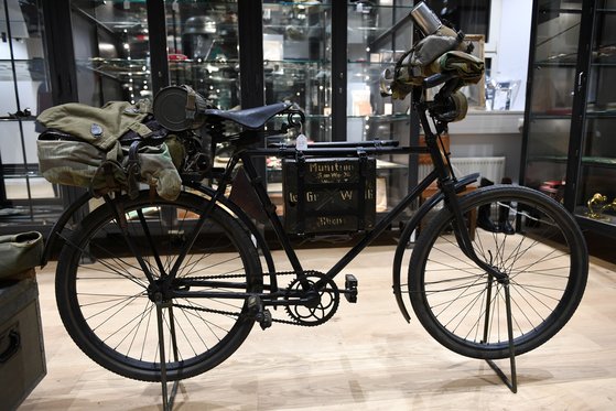 2차대전 당시 나치 독일군이 사용하던 자전거.[로이터=연합뉴스]