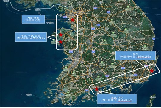 무인비행선 감시 대상 지역.[자료 환경부]