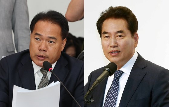 (좌)이용주 국회의원, (우) 백군기 용인시장 [뉴시스, 연합뉴스]