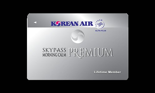 대한항공 모닝캄 프리미엄 멤버십카드. 역시 평생회원 자격을 준다.[중앙포토]