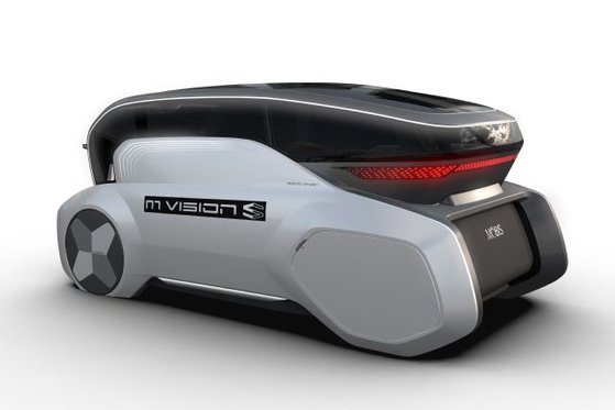 현대모비스 엠비전 S. 자율주행 도심형 공유 모빌리티를 표방한 콘셉트카다. [사진 현대모비스]