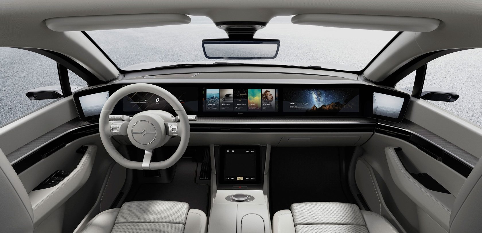 소니 비전-S 인테리어