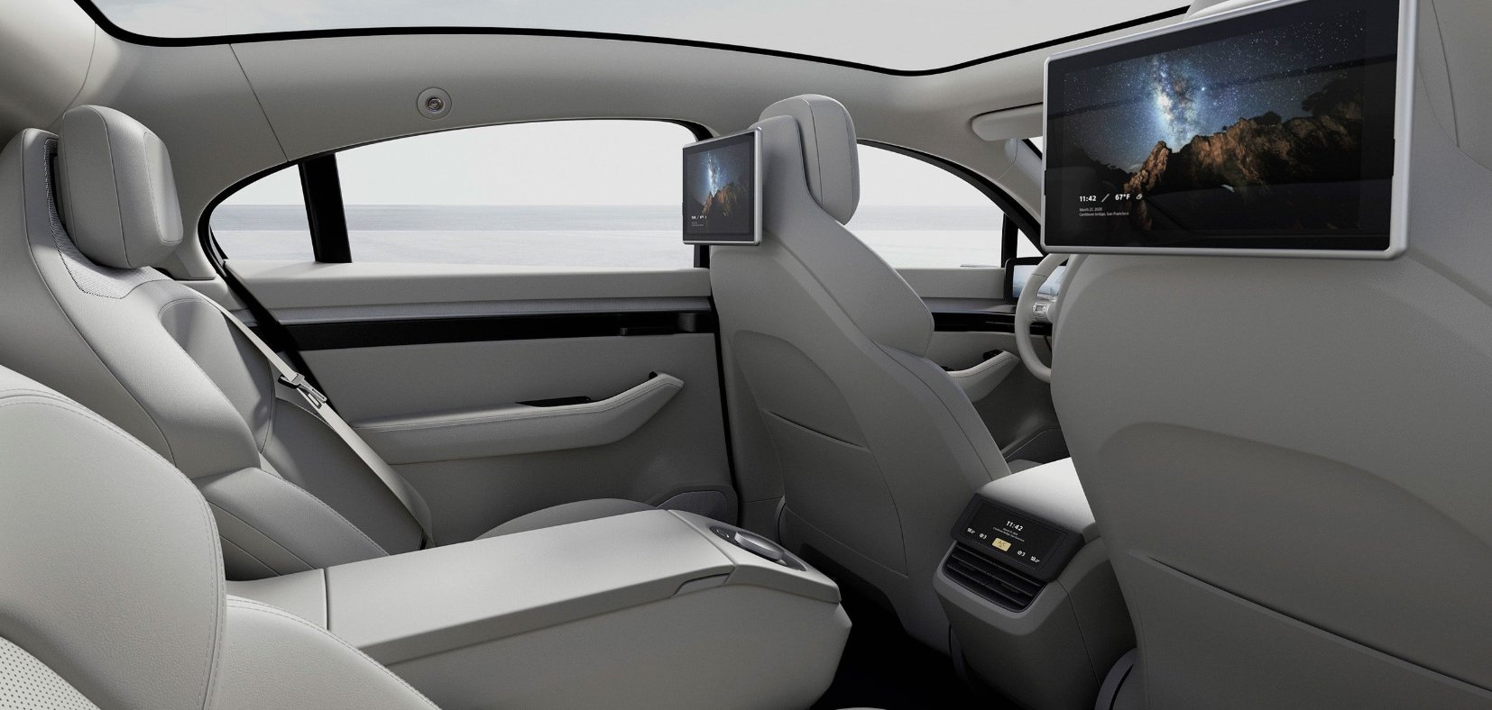 소니 비전-S 인테리어