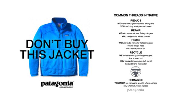 자사의 제품을 사지 말아야 하는 이유를 구구절절하게 설명하고 있는 파타고니아. [파타고니아 캡쳐]