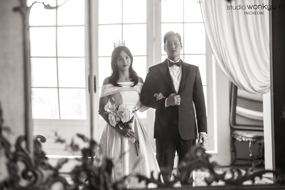 두 사람의 웨딩 사진. [사진 김단비]