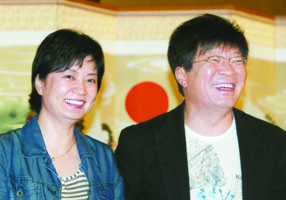 송지나 작가, 김종학 PD. [중앙포토]