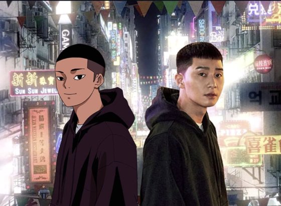 놀랄 만큼 닮은 웹툰 주인공 '박새로이'와 배우 박서준의 모습. 사진 카카오페이지