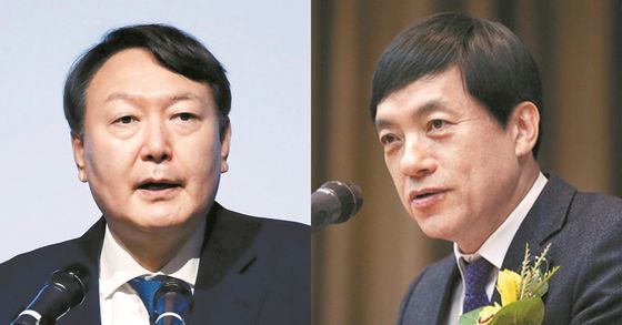 윤석열 검찰총장(왼쪽)과 이성윤 서울중앙지검장. 연합뉴스·뉴스1