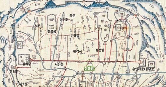 서울 장통방의 위치