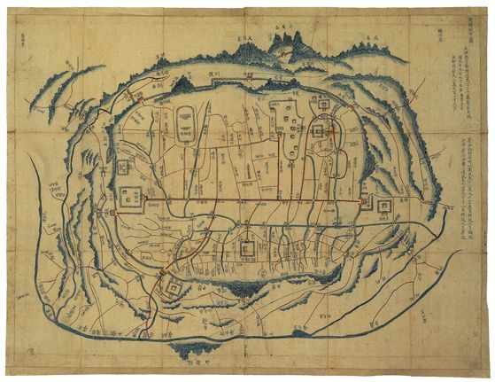 '조선성시도(朝鮮城市圖)'에서 한양도성 [자료 서울역사박물관]