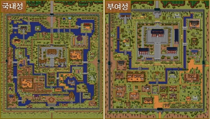 국내성(좌)과 부여성.