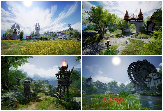 <사진=라베나 섬(상)과 트랑제 숲>