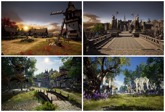 <사진=오든 평야(상)와 델라노르 숲>