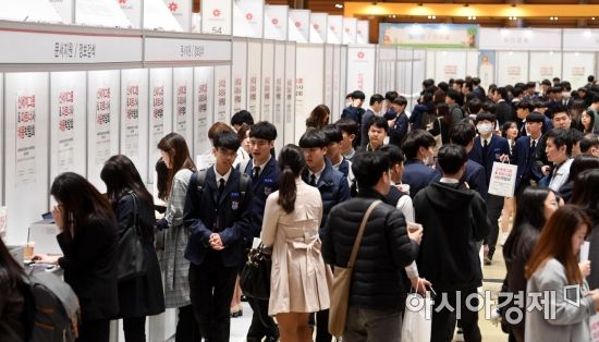 최근 열린 한 채용 박람회