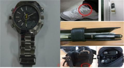 다양한 형태의 몰래카메라.사진=경찰청 공식블로그