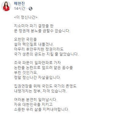 사진=배현진 자유한국당 송파을 당협위원장 페이스북 캡처