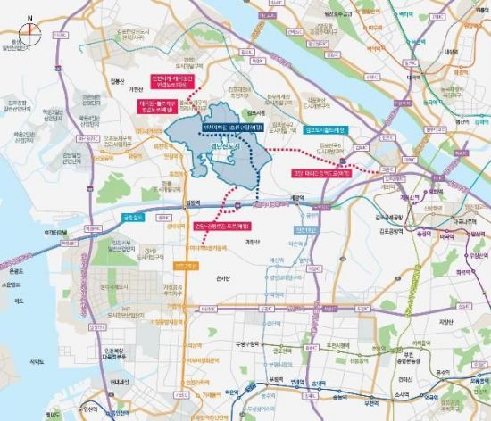 인천 검단신도시 위치도