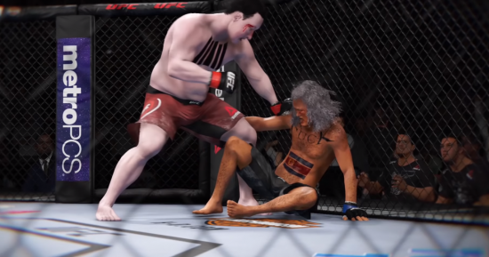 28일 한 보수성향 유튜브 채널에 게시된 '[UFC] 문재인 VS 윤석열'이라는 제목의 영상/사진=유튜브 화면 캡처