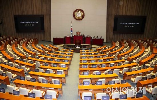 국회 본회의장 /강진형 기자aymsdream@