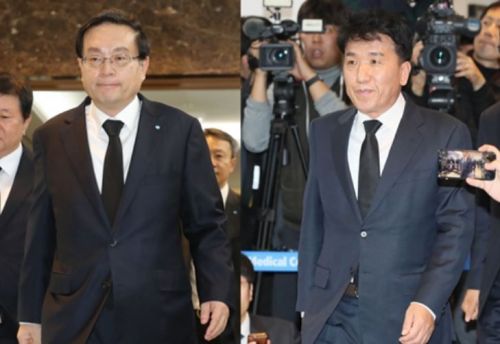 손태승 우리금융그룹 회장(왼쪽), 함영주 하나금융그룹 부회장.