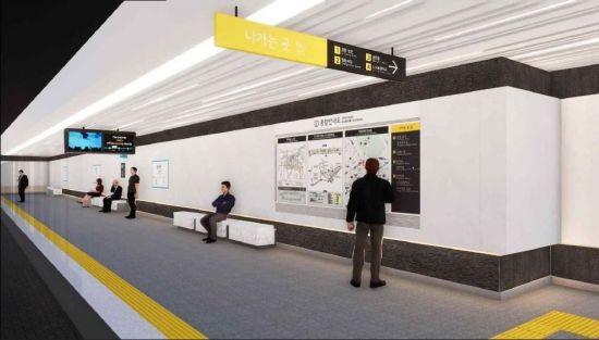 쌍문역 승강장 조감도