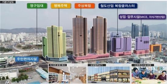 ▲ 대전역 공공주택지구 기본구상도 (제공=국토교통부)