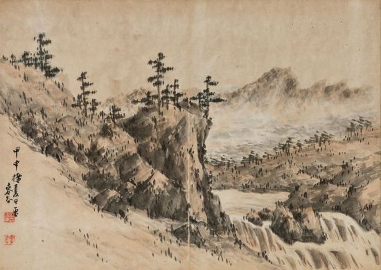 고희동 '갑신 접하일화'  [사진= 김달진미술자료박물관 제공]